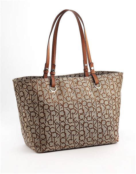 calvin klein tote bag brown.